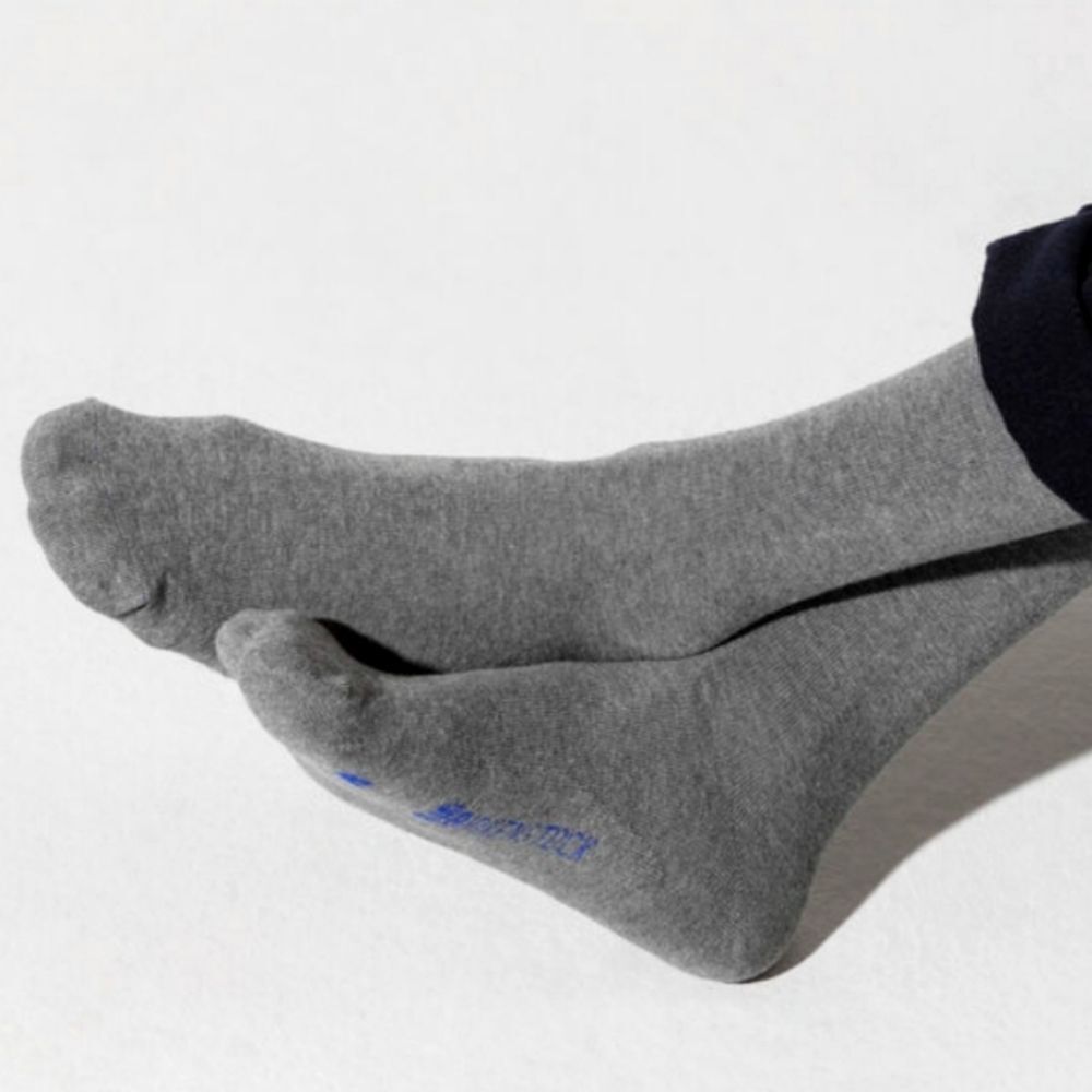 Birkenstock Cotton Sole Sock- Mid Grey Melange